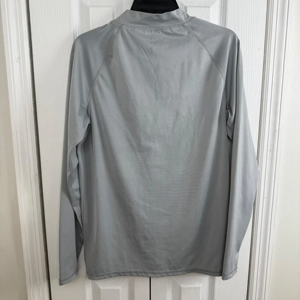 Kanu Surf Rash Guard Mens M Gray‎ Long Sleeve Swim Shirt UPF Athletic Surf